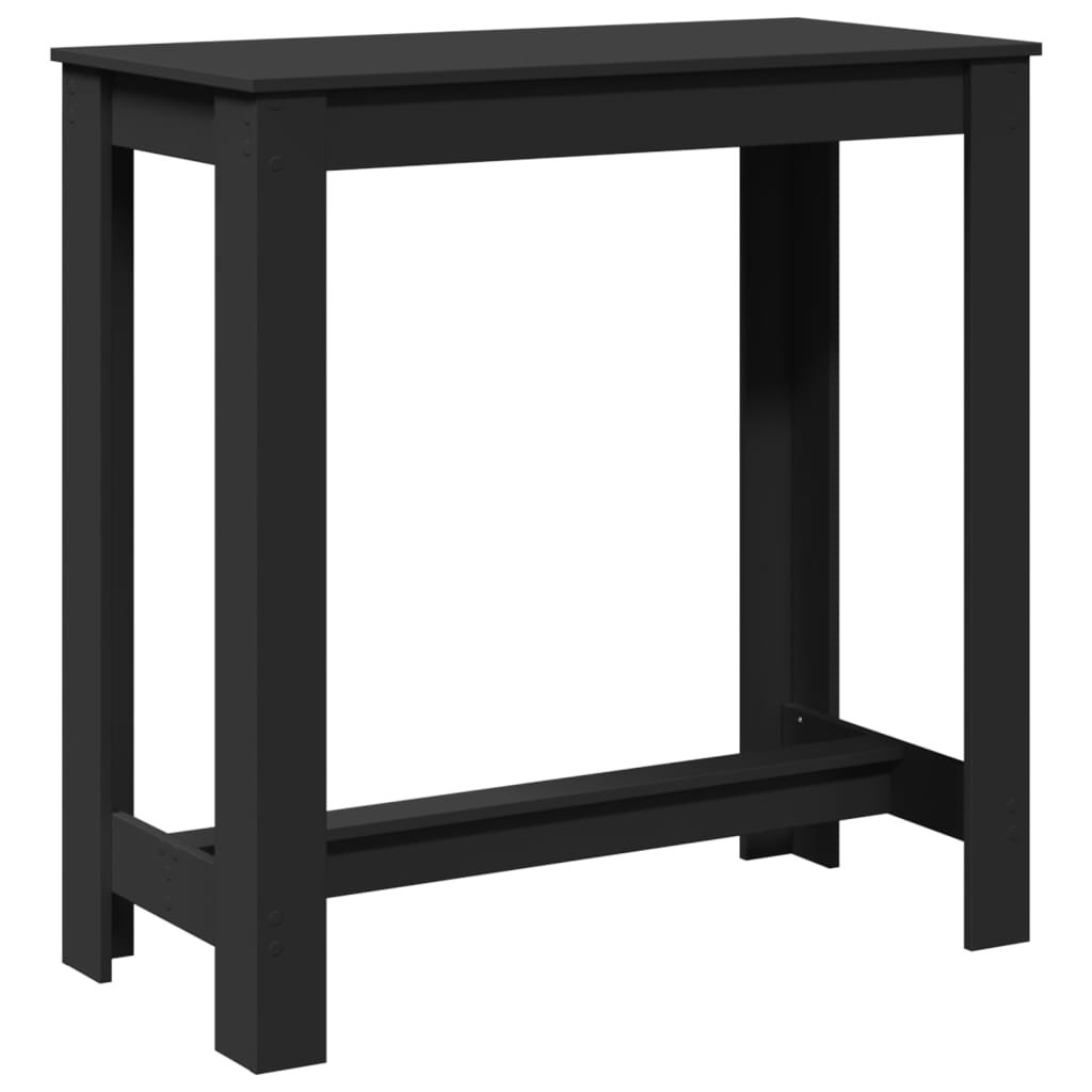 DEvidaxl Vidaxl bar table made, 102 x 50 x 103.5cm Black